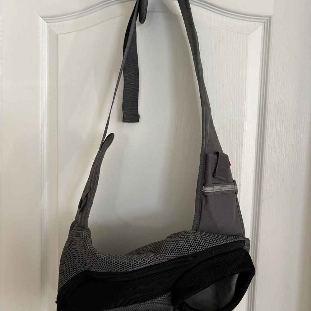 Gray Mesh Small Pet ( dog/cat) Shoulder Bag Cross Body